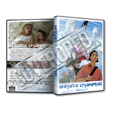 Hayata Uyanmak - Waking Life 2001 Türkçe dvd cover Tasarımı